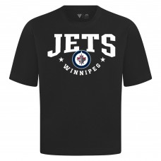Winnipeg Jets Levelwear Black Luxe Signature Knit T-Shirt