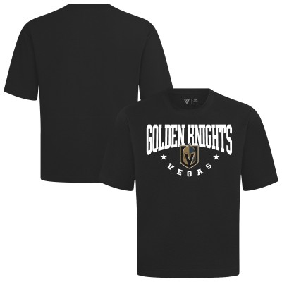 Vegas Golden Knights Levelwear Black Luxe Signature Knit T-Shirt