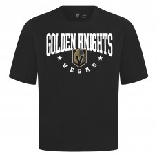 Vegas Golden Knights Levelwear Black Luxe Signature Knit T-Shirt