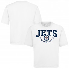 Winnipeg Jets Levelwear White Luxe Signature Knit T-Shirt