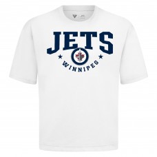 Winnipeg Jets Levelwear White Luxe Signature Knit T-Shirt