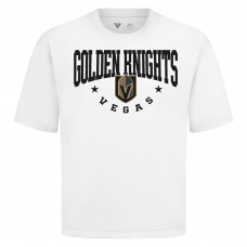 Vegas Golden Knights Levelwear White Luxe Signature Knit T-Shirt