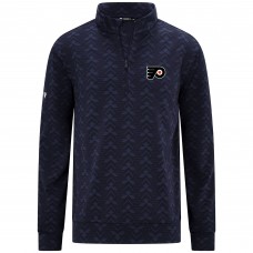 Philadelphia Flyers Levelwear Navy Chameleon Quarter-Zip Sweatshirt Philadelphia Flyers Levelwear Navy Chameleon Quarter-Zip Sweatshirt