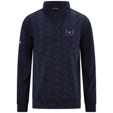 Свитшот Washington Capitals Levelwear Navy Chameleon Quarter-Zip