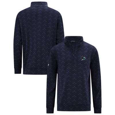 San Jose Sharks Levelwear Navy Chameleon Quarter-Zip Sweatshirt
