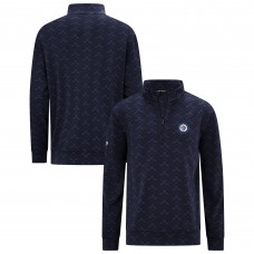Winnipeg Jets Levelwear Navy Chameleon Quarter-Zip Sweatshirt
