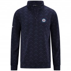 Winnipeg Jets Levelwear Navy Chameleon Quarter-Zip Sweatshirt
