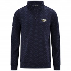 Nashville Predators Levelwear Navy Chameleon Quarter-Zip Sweatshirt