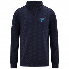 St. Louis Blues Levelwear Navy Chameleon Quarter-Zip Sweatshirt