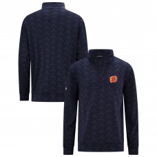 Calgary Flames Levelwear Navy Chameleon Quarter-Zip Sweatshirt