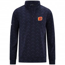 Calgary Flames Levelwear Navy Chameleon Quarter-Zip Sweatshirt