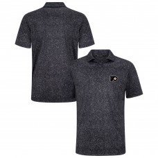 Philadelphia Flyers Levelwear Black Speckle Polo