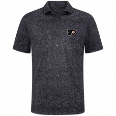 Philadelphia Flyers Levelwear Black Speckle Polo