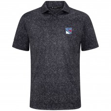 New York Rangers Levelwear Black Speckle Polo