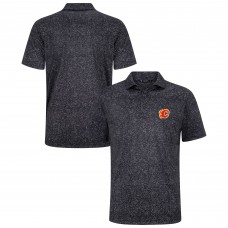 Calgary Flames Levelwear Black Speckle Polo