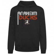 Anaheim Ducks Levelwear Black Podium Lanes Hoodie