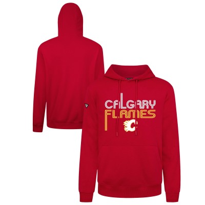 Calgary Flames Levelwear Red Podium Lanes Hoodie