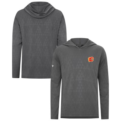 Calgary Flames Levelwear Gray Spike Hoodie