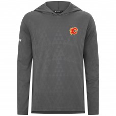 Calgary Flames Levelwear Gray Spike Hoodie