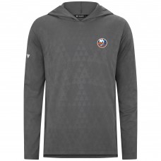 New York Islanders Levelwear Gray Spike Hoodie New York Islanders Levelwear Gray Spike Hoodie