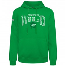 Minnesota Wild Levelwear Green St. Patricks Day Podium Hoodie