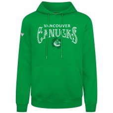 Vancouver Canucks Levelwear Green St. Patricks Day Podium Hoodie