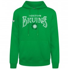 Boston Bruins Levelwear Green St. Patricks Day Podium Hoodie