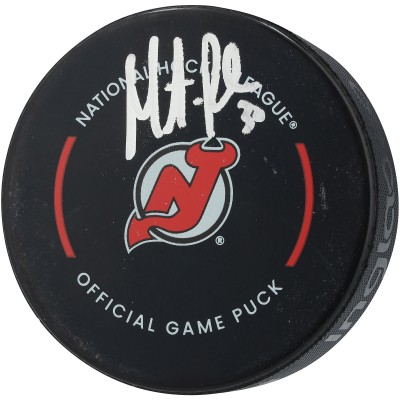 Martin Brodeur New Jersey Devils Autographed Fanatics Authentic Official Game Puck