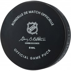 Martin Brodeur New Jersey Devils Autographed Fanatics Authentic Official Game Puck with HOF 18 Inscription