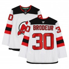 Martin Brodeur New Jersey Devils Autographed Fanatics Authentic White Fanatics Premium Jersey