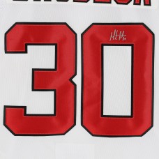 Martin Brodeur New Jersey Devils Autographed Fanatics Authentic White Fanatics Premium Jersey
