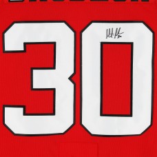 Martin Brodeur New Jersey Devils Autographed Fanatics Authentic Red Fanatics Premium Jersey