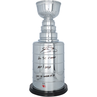 Joe Sakic Colorado Avalanche Autographed Fanatics Authentic 2 Replica Stanley Cup with Multiple Inscriptions - Limited Edition of 5