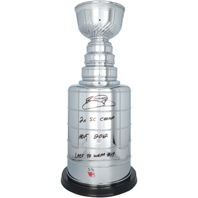 Joe Sakic Colorado Avalanche Autographed Fanatics Authentic 2 Replica Stanley Cup with Multiple Inscriptions - Limited Edition #5/5
