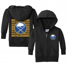 Малышам Buffalo Sabres Chad & Jake Black Full-Zip Retro Hoodie