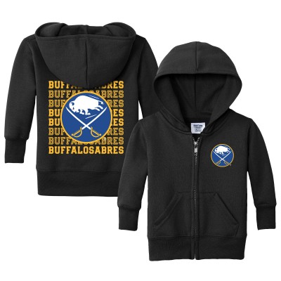 Малышам Buffalo Sabres Chad & Jake Black Full-Zip Retro Hoodie
