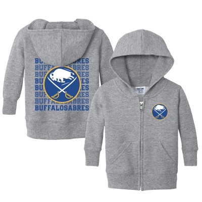 Малышам Buffalo Sabres Chad & Jake Heather Gray Full-Zip Retro Hoodie