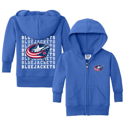 Малышам Columbus Blue Jackets Chad & Jake Royal Full-Zip Retro Hoodie