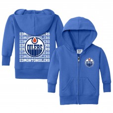 Малышам Edmonton Oilers Chad & Jake Royal Full-Zip Retro Hoodie