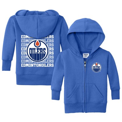 Малышам Edmonton Oilers Chad & Jake Royal Full-Zip Retro Hoodie