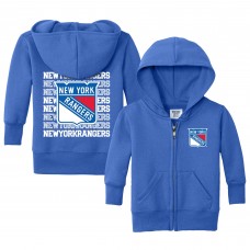 Малышам New York Rangers Chad & Jake Royal Full-Zip Retro Hoodie