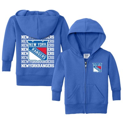 Малышам New York Rangers Chad & Jake Royal Full-Zip Retro Hoodie