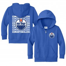 Toddler Edmonton Oilers Chad & Jake Royal Full-Zip Retro Hoodie