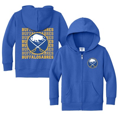 Toddler Buffalo Sabres Chad & Jake Royal Full-Zip Retro Hoodie