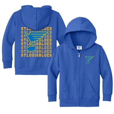 Toddler St. Louis Blues Chad & Jake Royal Full-Zip Retro Hoodie