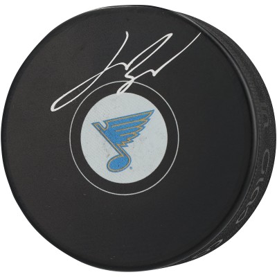 Jimmy Snuggerud St. Louis Blues Autographed Fanatics Authentic Hockey Puck