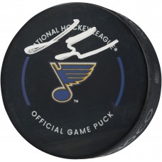 Jimmy Snuggerud St. Louis Blues Autographed Fanatics Authentic Official Game Puck