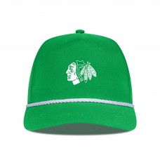 Бейсболка Chicago Blackhawks Levelwear Kelly Green St. Patricks Day Gambit Rope