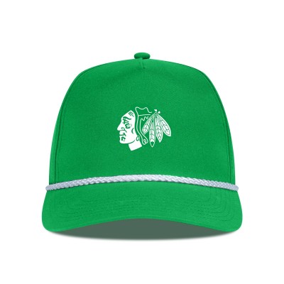 Бейсболка Chicago Blackhawks Levelwear Kelly Green St. Patricks Day Gambit Rope