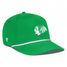 Бейсболка Chicago Blackhawks Levelwear Kelly Green St. Patricks Day Gambit Rope